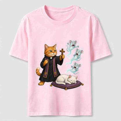 Mouse Exorcist Cat T-Shirt