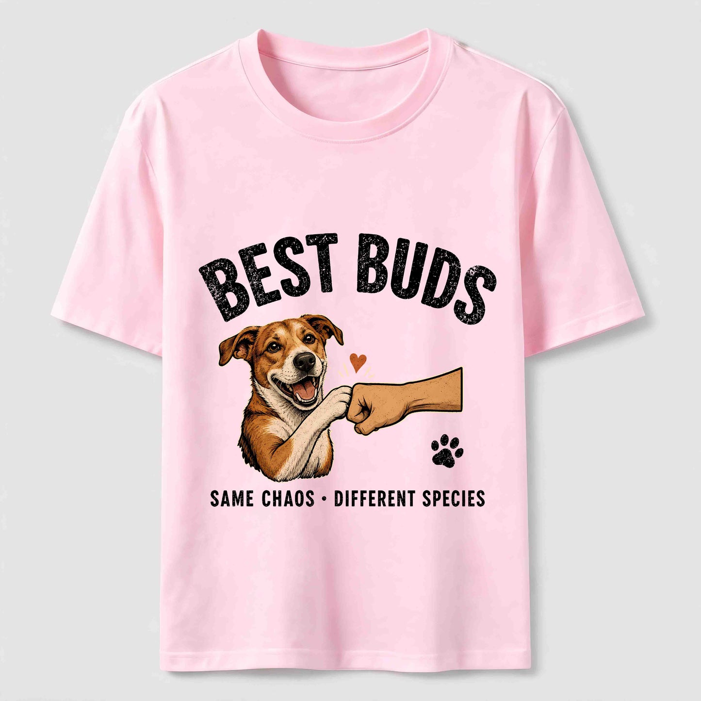 Best Buds Same Chaos Funny Dog T-Shirt