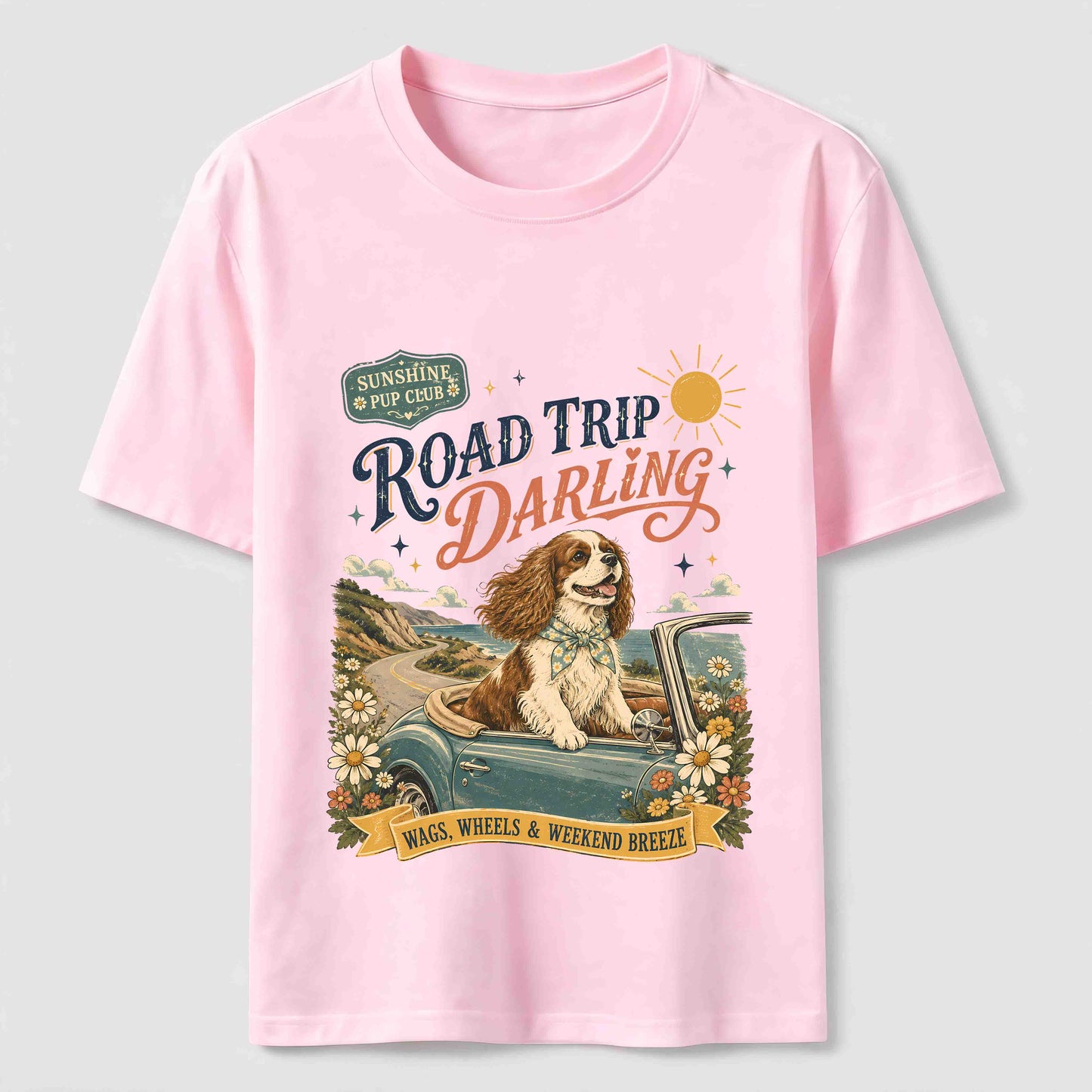 Road Trip Darling Dog Tee