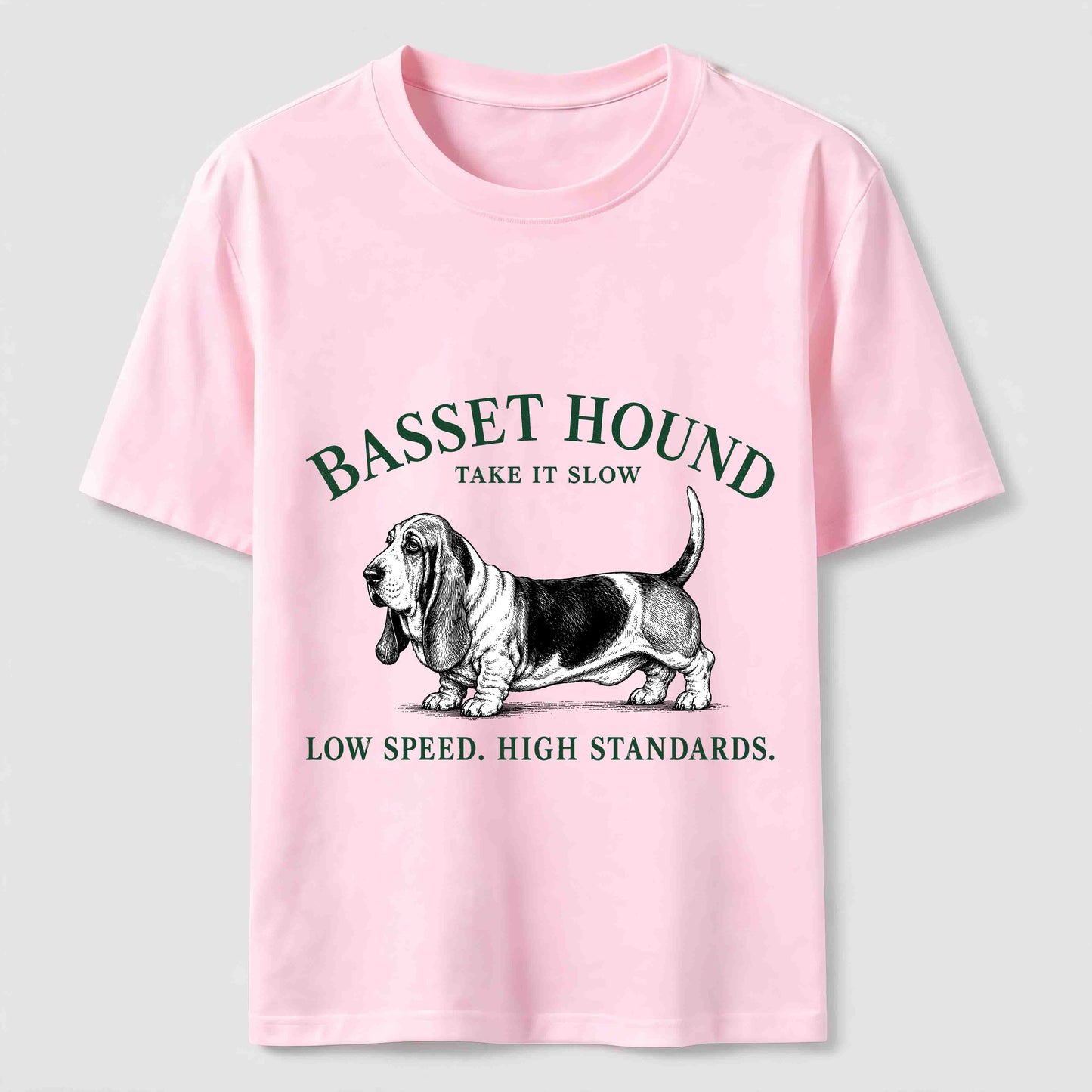 Take It Slow Basset Hound Tee