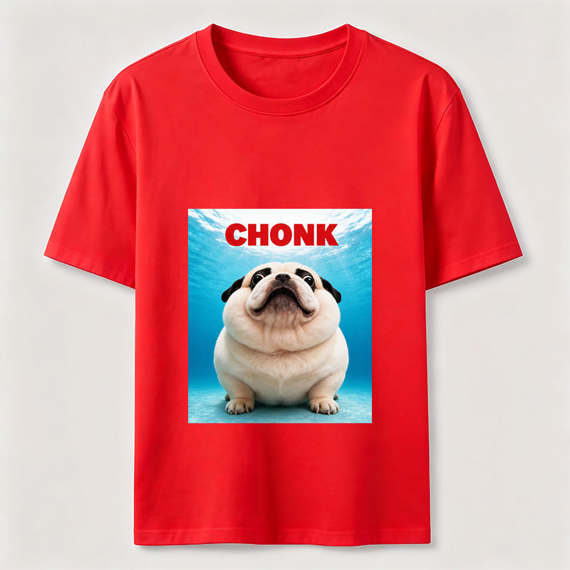 Certified Chonk Funny Pug Dog Lover Graphic T-Shirt