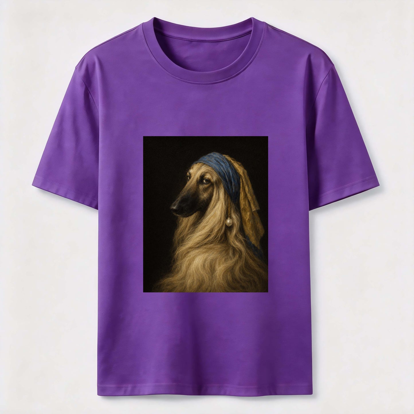 Pearl Earring Afghan Hound Tee