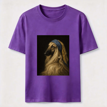 Pearl Earring Afghan Hound Tee