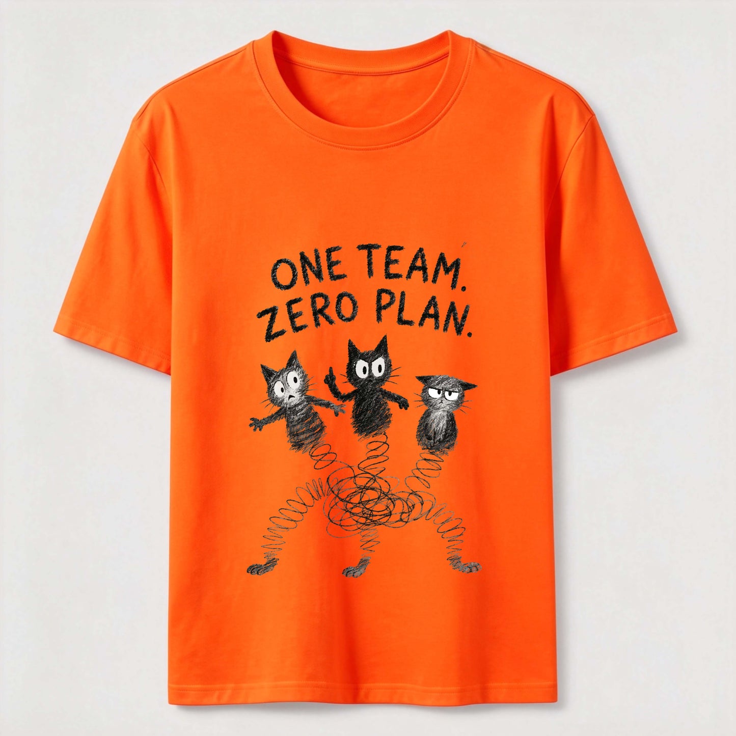 One Team Zero Plan Cat Tee