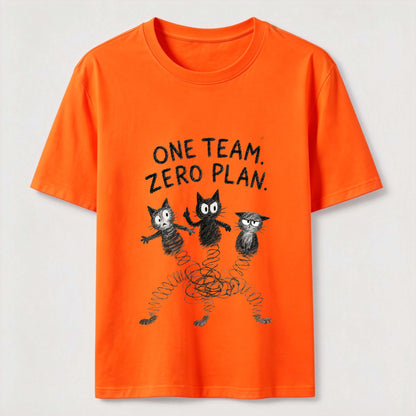 One Team Zero Plan Cat Tee