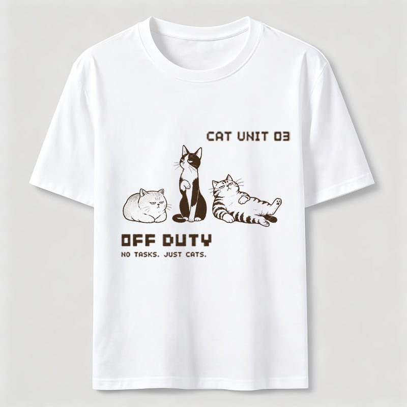 Off Duty Cat Unit Tee