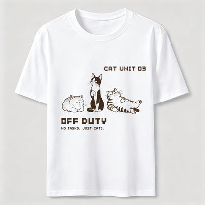 Off Duty Cat Unit Tee