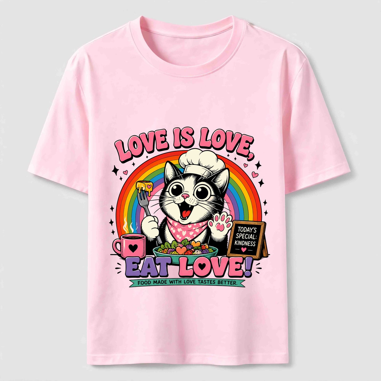 Eat Love Chef Cat Tee