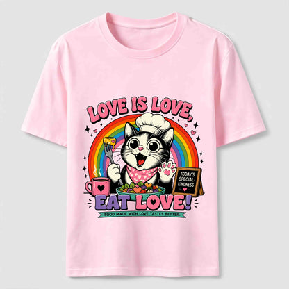 Eat Love Chef Cat Tee