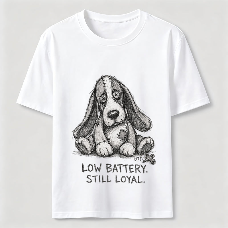 Low Battery Still Loyal Dog Tee