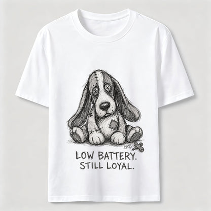 Low Battery Still Loyal Dog Tee