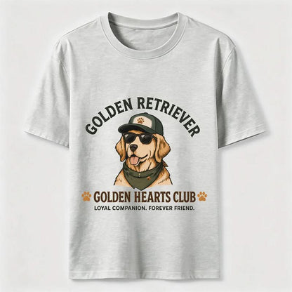 Golden Hearts Club Vintage Golden Retriever Graphic Tee