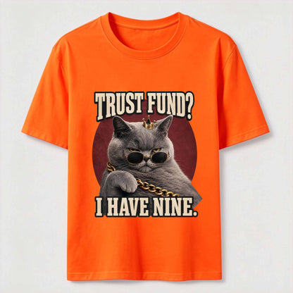 Trust Fund Nine Lives Cat Tee