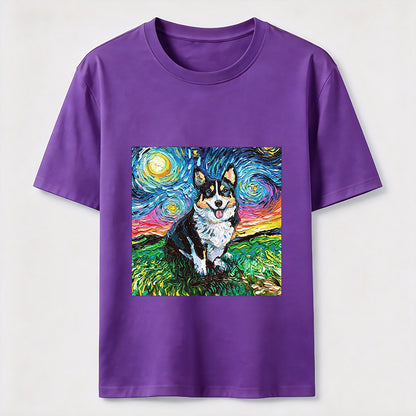 Van Gogh Inspired Corgi Starry Night