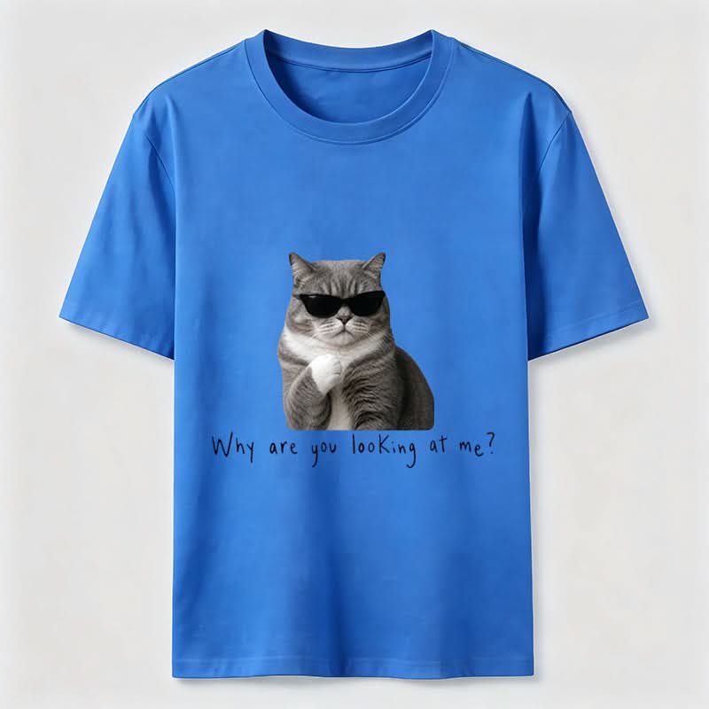 Why Are You Looking at Me Funny Cat T-Shirt