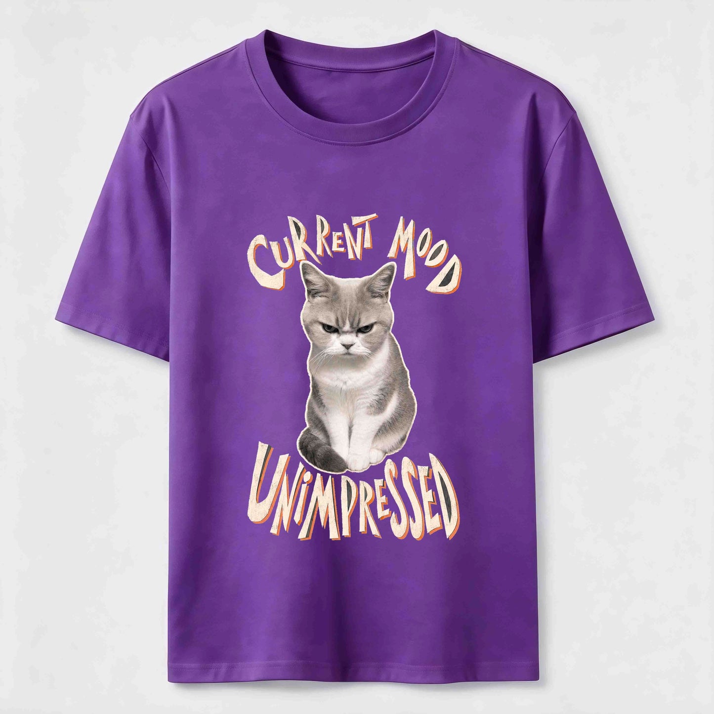 Current Mood Unimpressed Cat T-Shirt