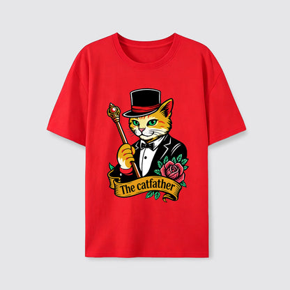 The Catfather Vintage Gentleman Cat T-Shirt
