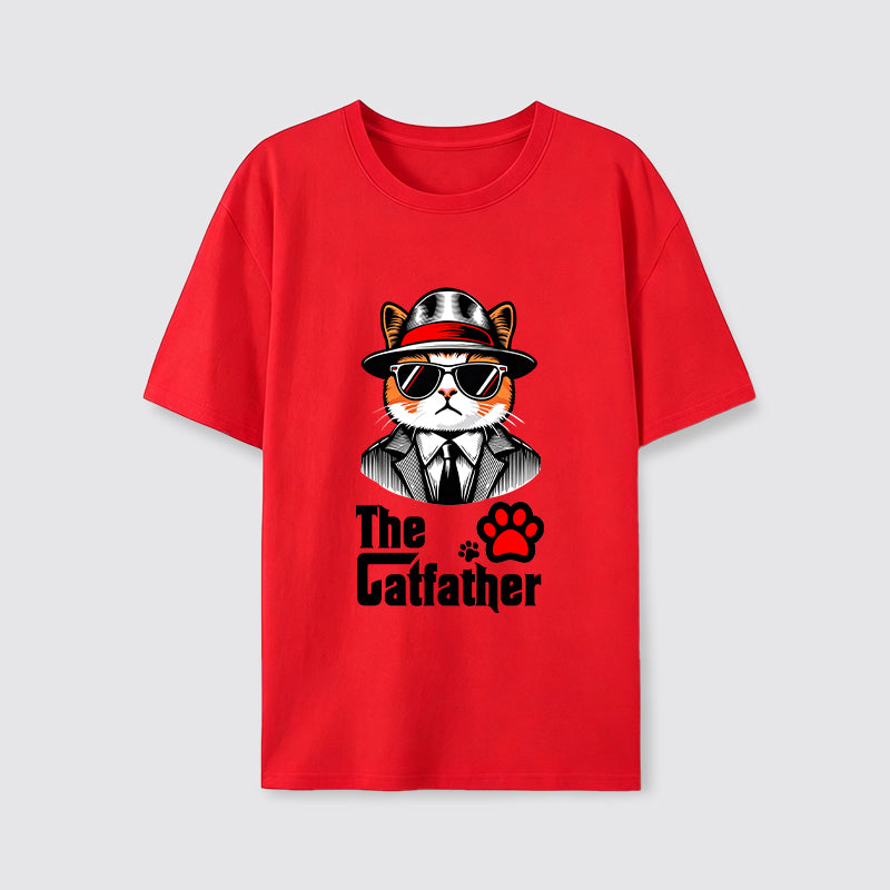 The Catfather Cool Gentleman Cat T-Shirt