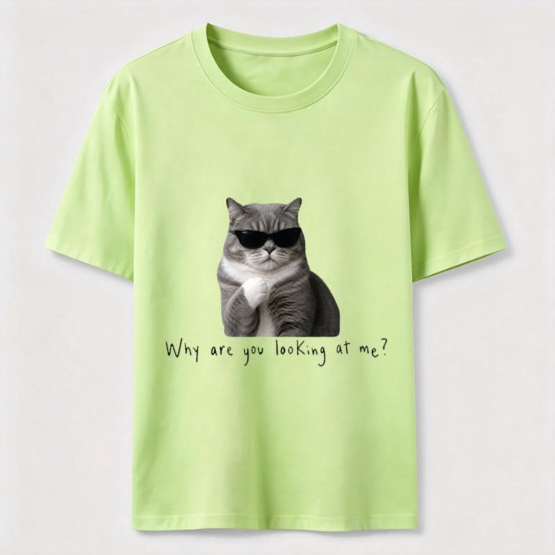 Why Are You Looking at Me Funny Cat T-Shirt