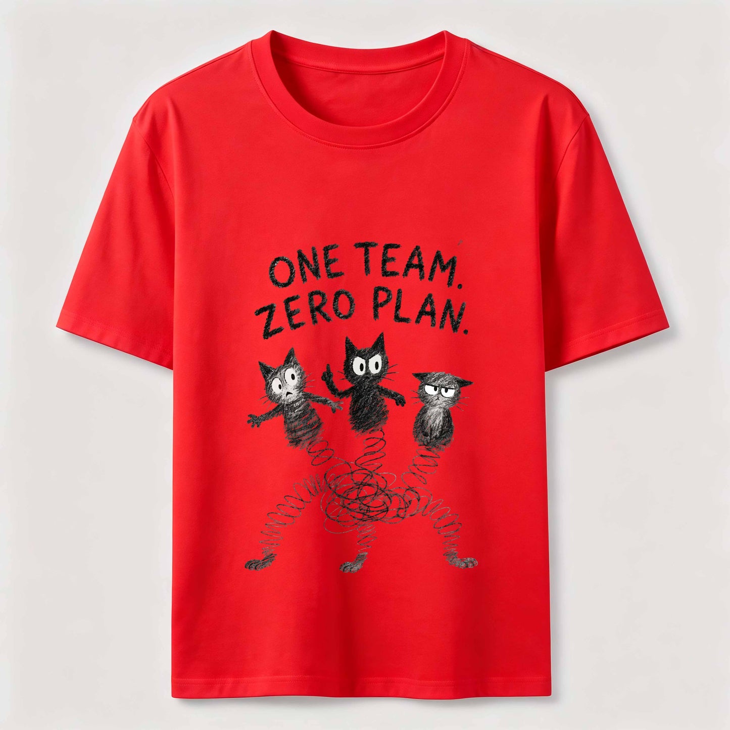 One Team Zero Plan Cat Tee
