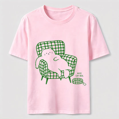 Reserved For The Lazy Cat Lover Graphic Tee