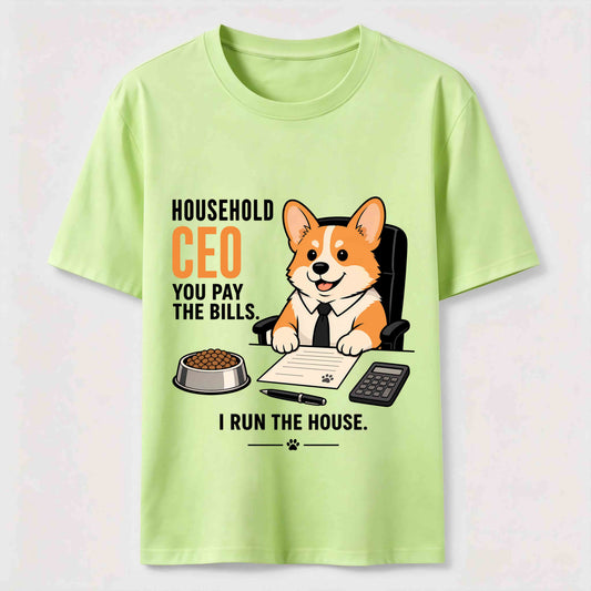 Household CEO Funny Corgi T-Shirt