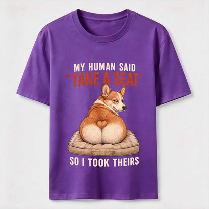 Take A Seat Corgi T-Shirt