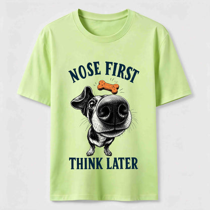 Nose First Dog Tee