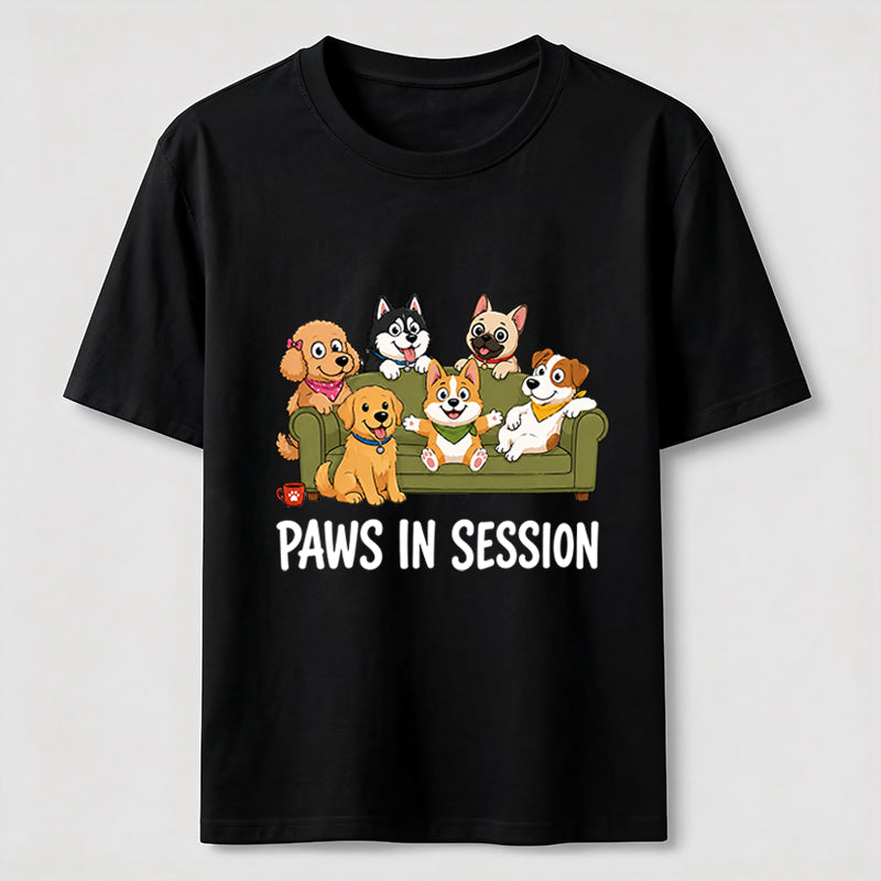 Paws In Session Pet Crew Tee