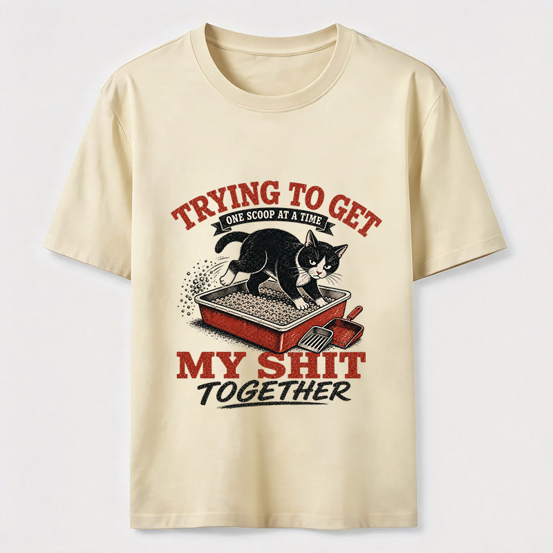 Trying To Get My Shit Together Cat Tee