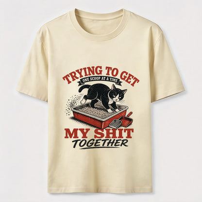 Trying To Get My Shit Together Cat Tee