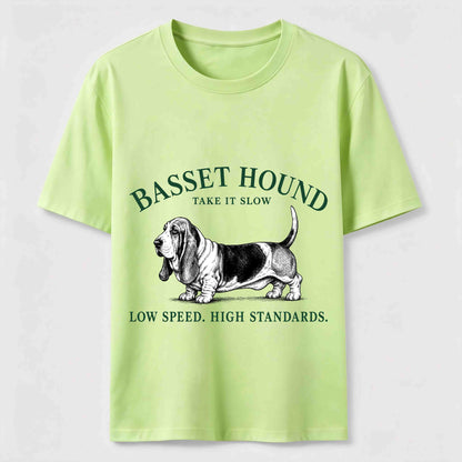 Take It Slow Basset Hound Tee