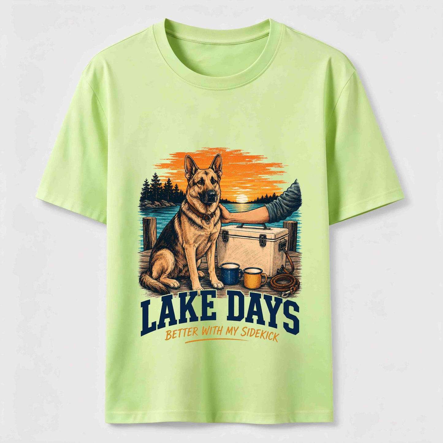 Lake Days German Shepherd Sidekick T-Shirt