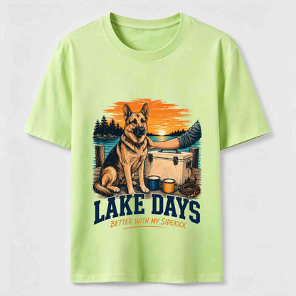 Lake Days German Shepherd Sidekick T-Shirt
