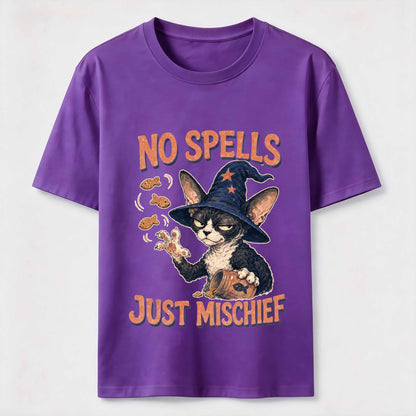 No Spells Just Mischief Cat Tee