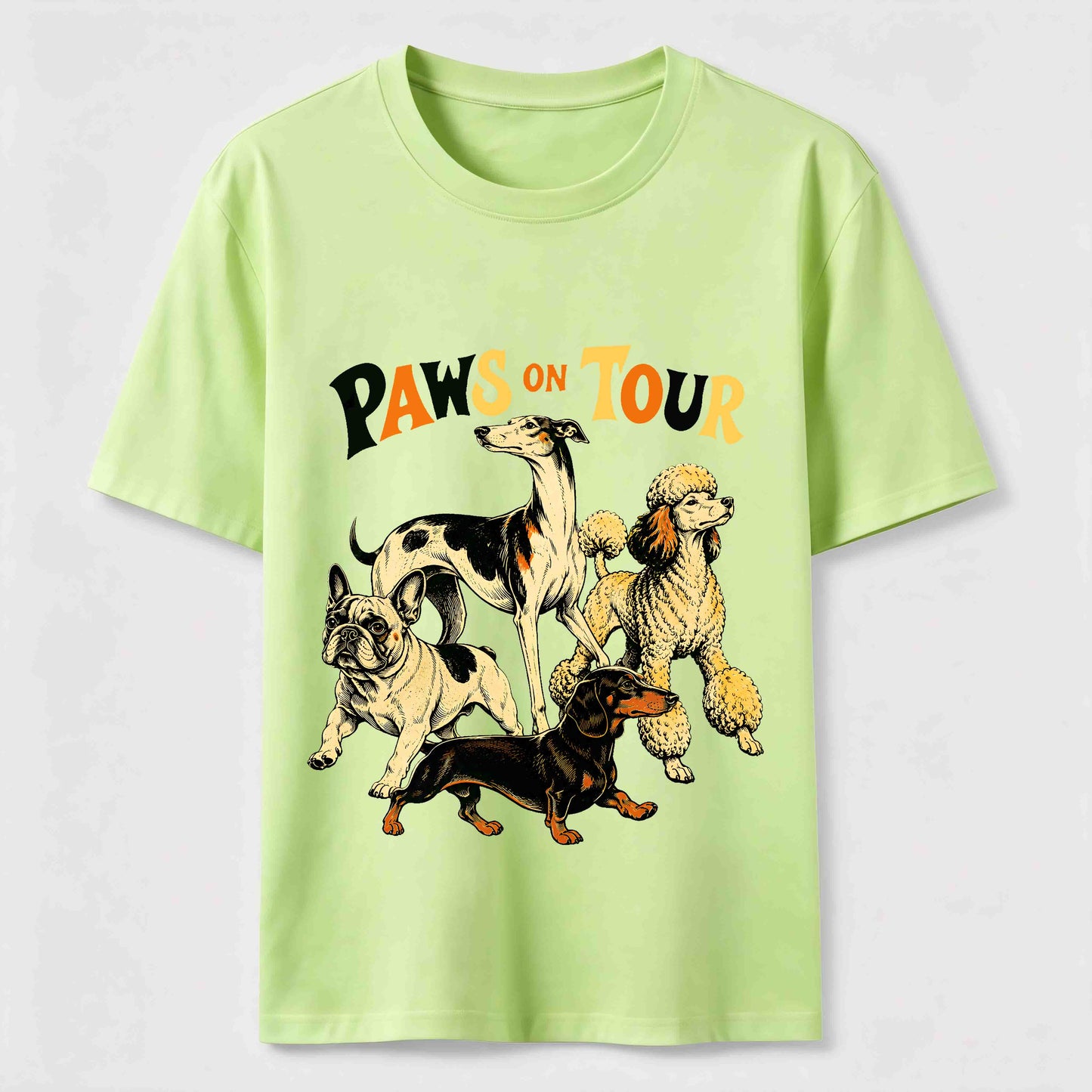 Dog Pack Road Trip Graphic T-Shirt