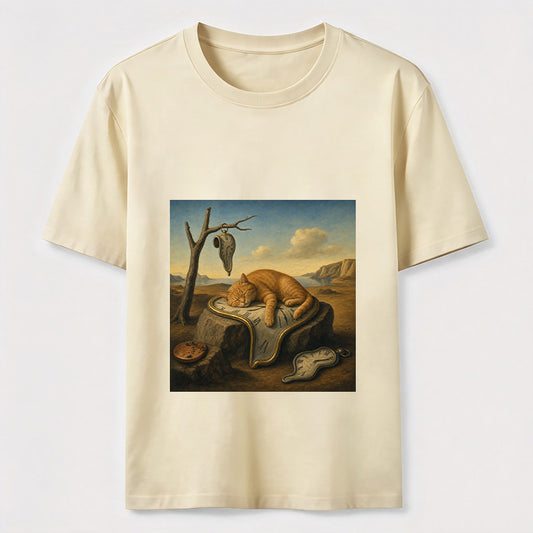 Melting Clock Cat Nap Tee