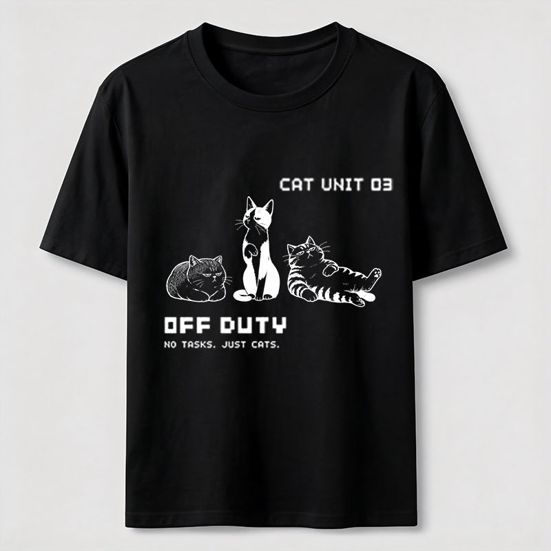 Off Duty Cat Unit Tee