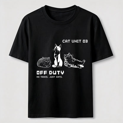 Off Duty Cat Unit Tee