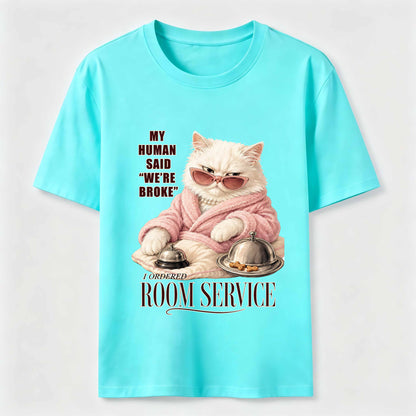 Room Service Luxury Cat T-Shirt