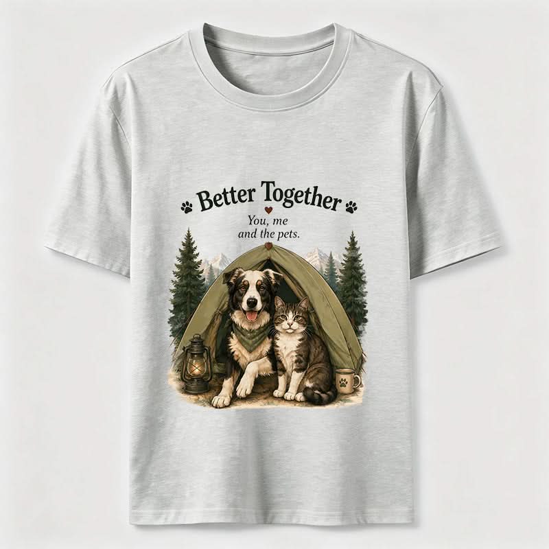 Better Together Dog & Cat Camping Graphic Tee
