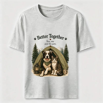 Better Together Dog & Cat Camping Graphic Tee