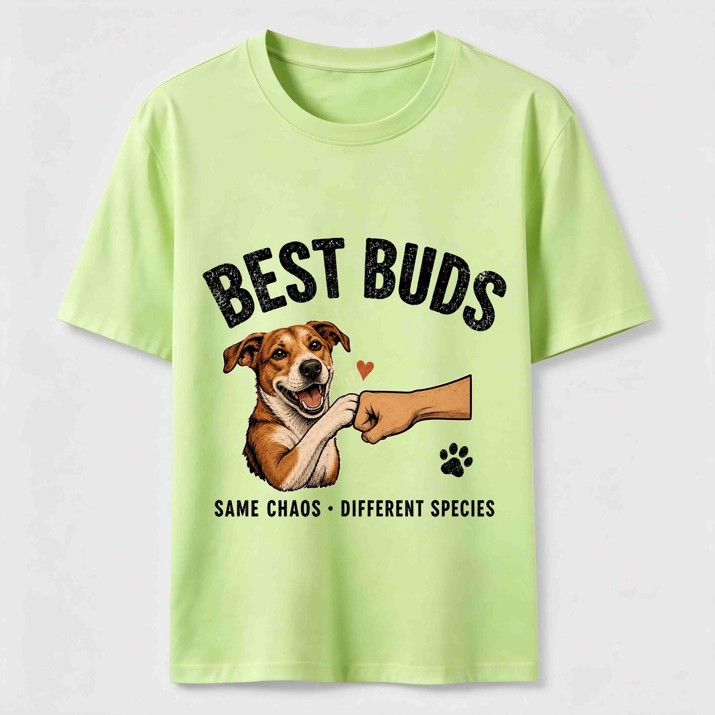 Best Buds Same Chaos Funny Dog T-Shirt