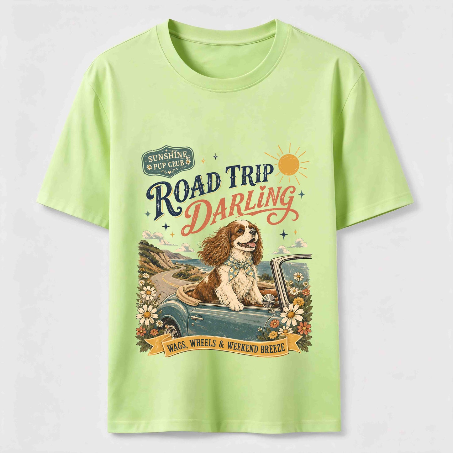 Road Trip Darling Dog Tee