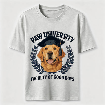 Paw University Golden Retriever T-Shirt