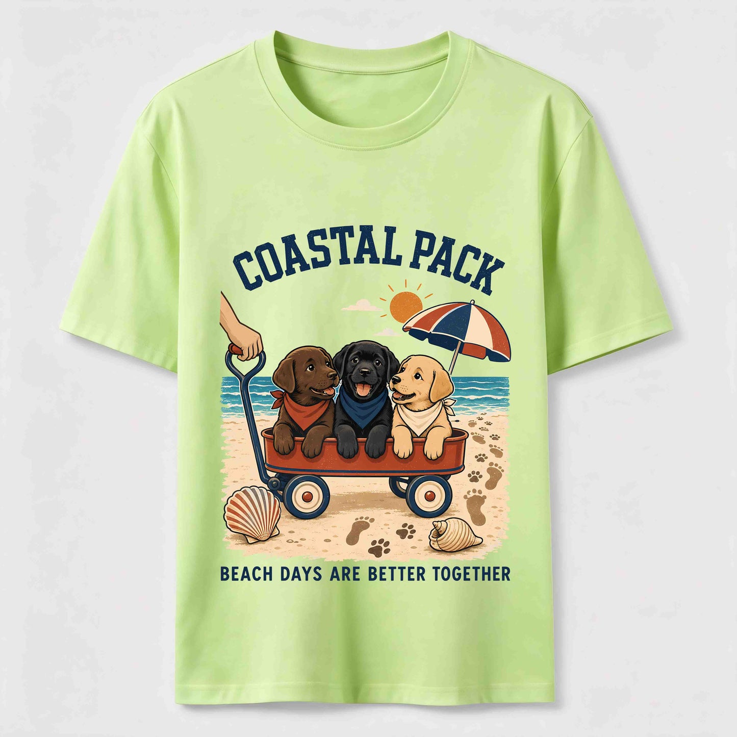Coastal Pack Labrador Beach Day T-Shirt