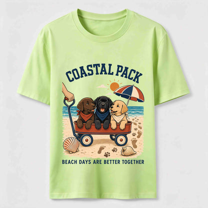 Coastal Pack Labrador Beach Day T-Shirt