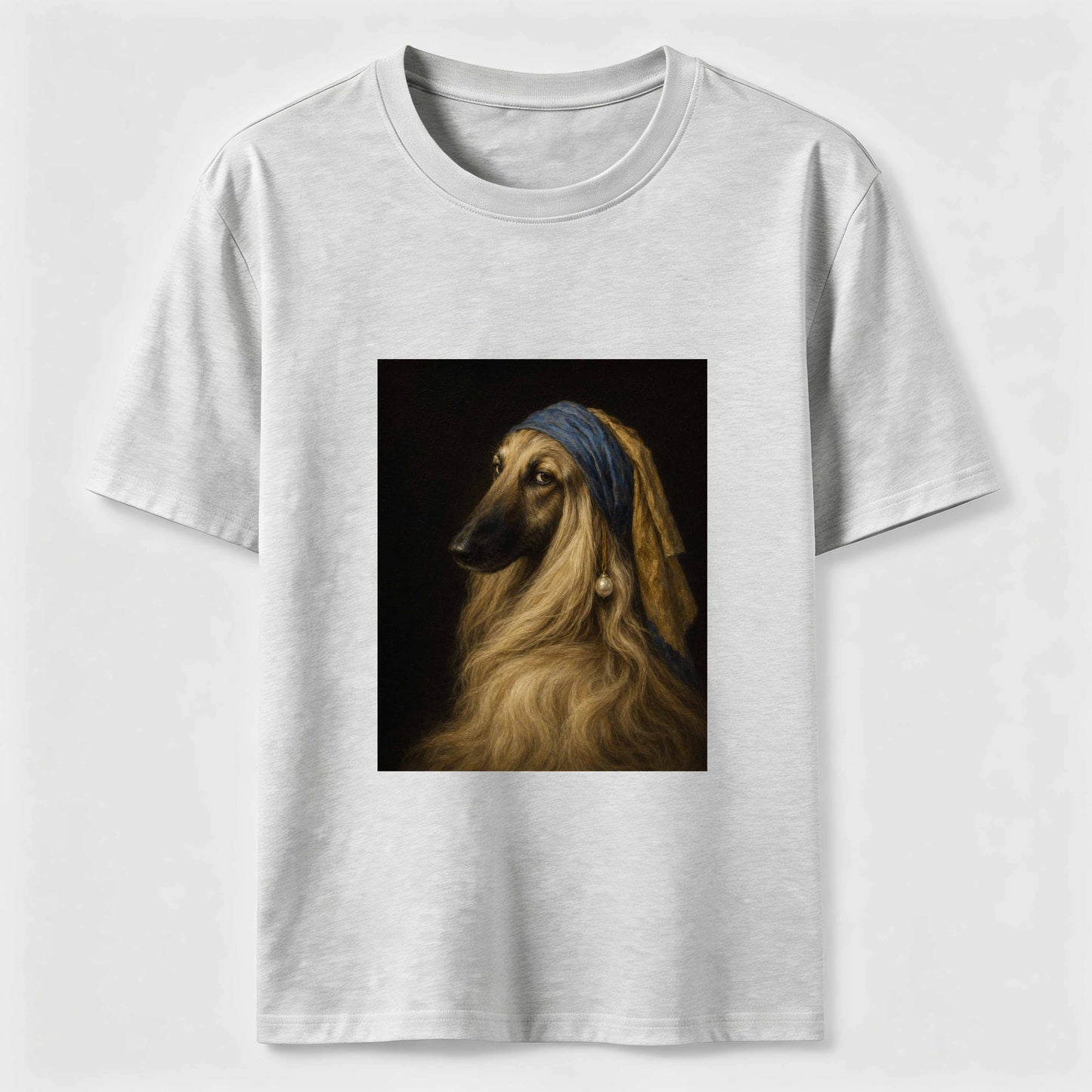 Pearl Earring Afghan Hound Tee
