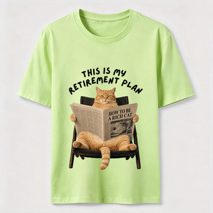 This Is My Retirement Plan Funny Cat T-Shirt