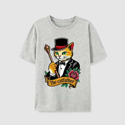The Catfather Vintage Gentleman Cat T-Shirt